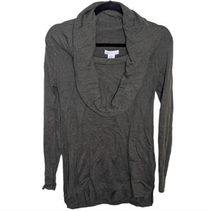 Shrinking Violet Olive Green Cowl Neck Sweater 🍃 Size XS Cozy & Chic 🍂